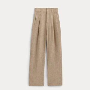 Everlane High Rise Women's Tan Wide-Leg Linen Pants